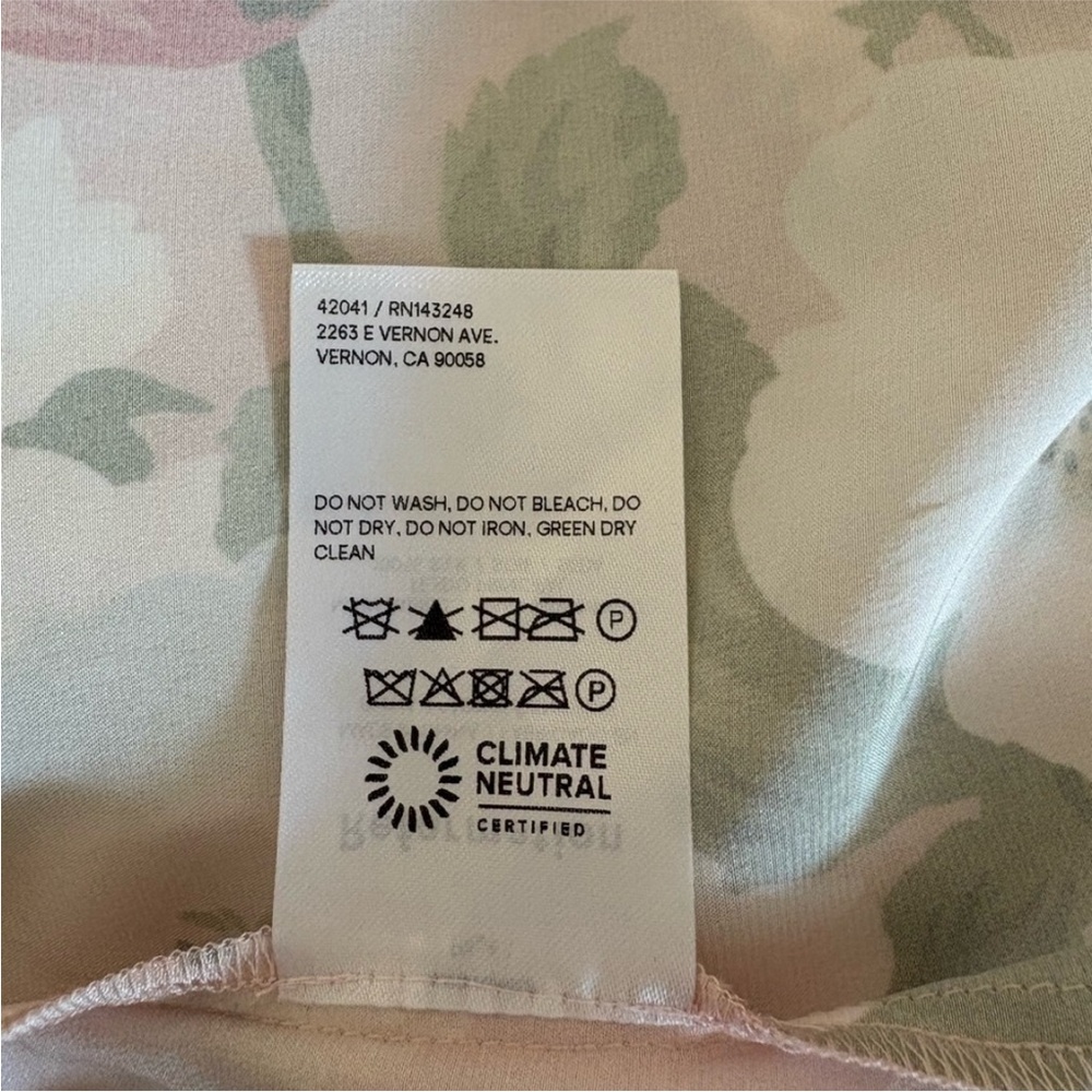 NEW Reformation Frankie Silk Dress - Picture 10 of 13